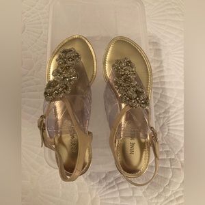 Nine West Natural Tan Leather sandals 8.5